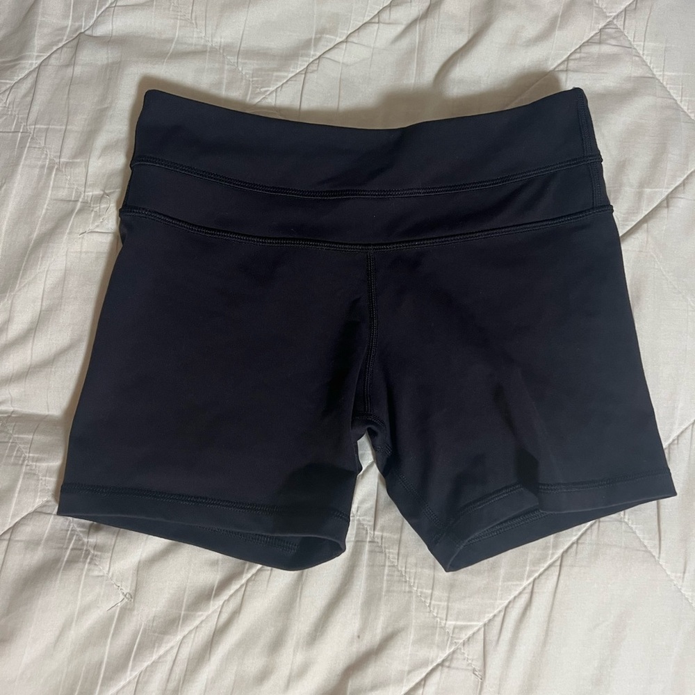 Black Lululemon Biker Shorts 4”